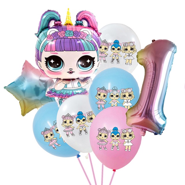LOL SURPRISE Set 8 Bong Bóng Trang Trí Tiệc Sinh Nhật
