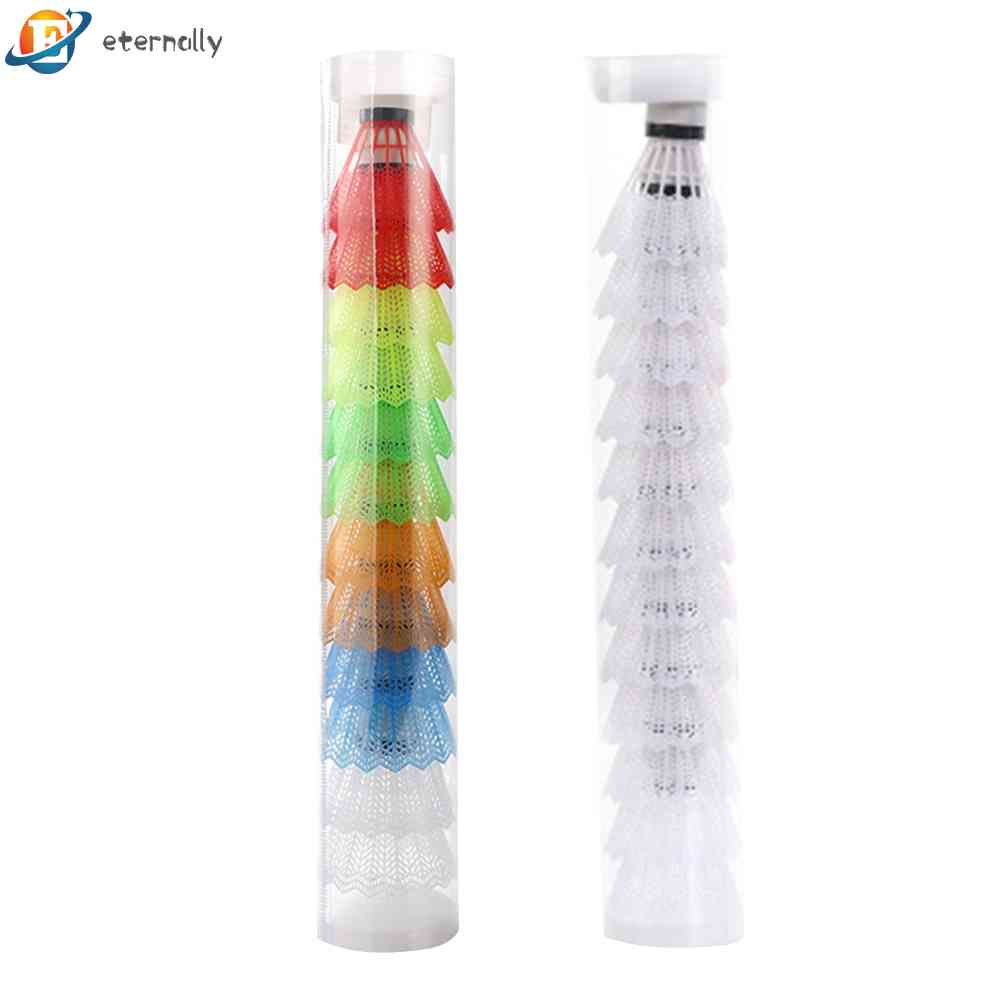 Set 12 Quả Cầu Lông Bằng Nhựa Siêu Nhẹ Chất Lượng Cao