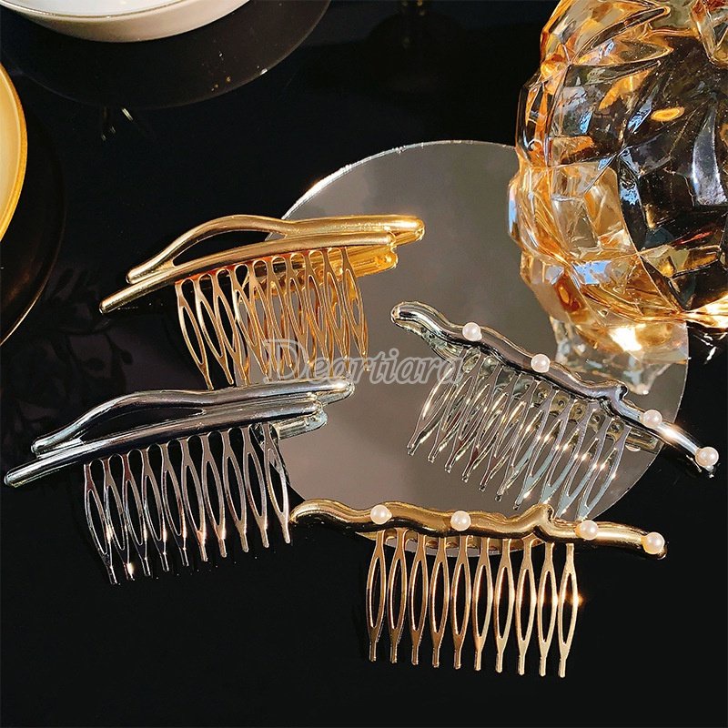 Lược Kim Loại Tạo Kiểu Tóc Thời Trang Nhật Hàn