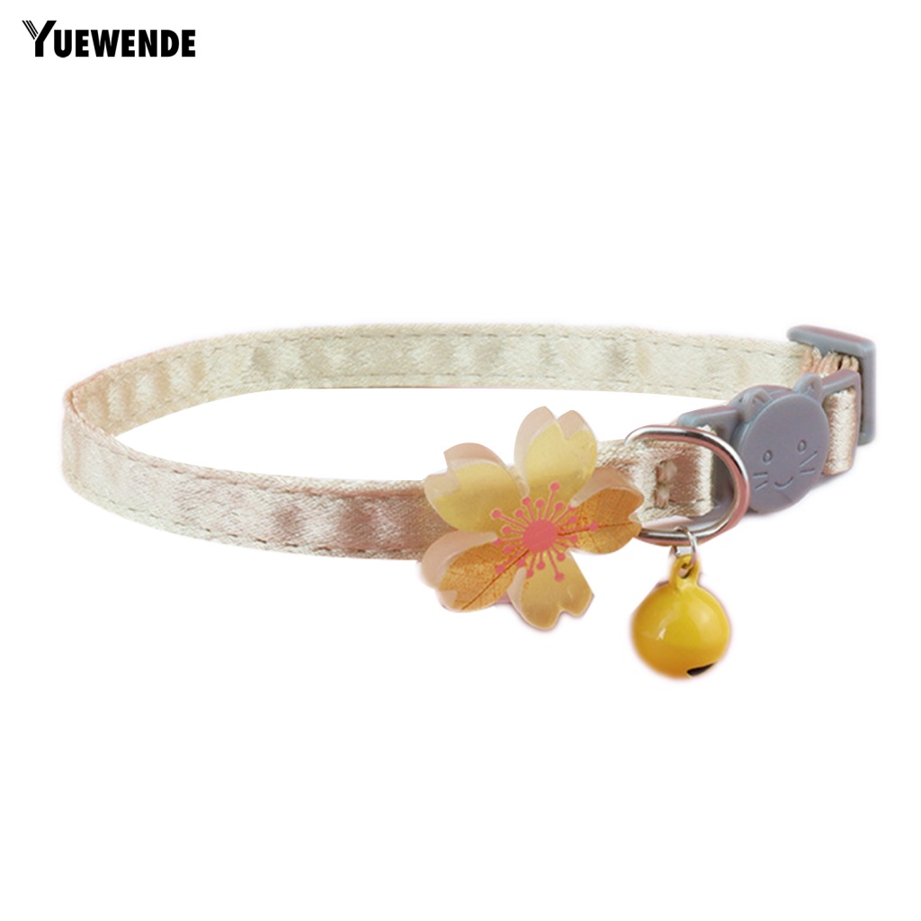 Vòng Cổ Hoa Gắn Chuông Thời Trang Cao Cấp Cho Thú Cưng