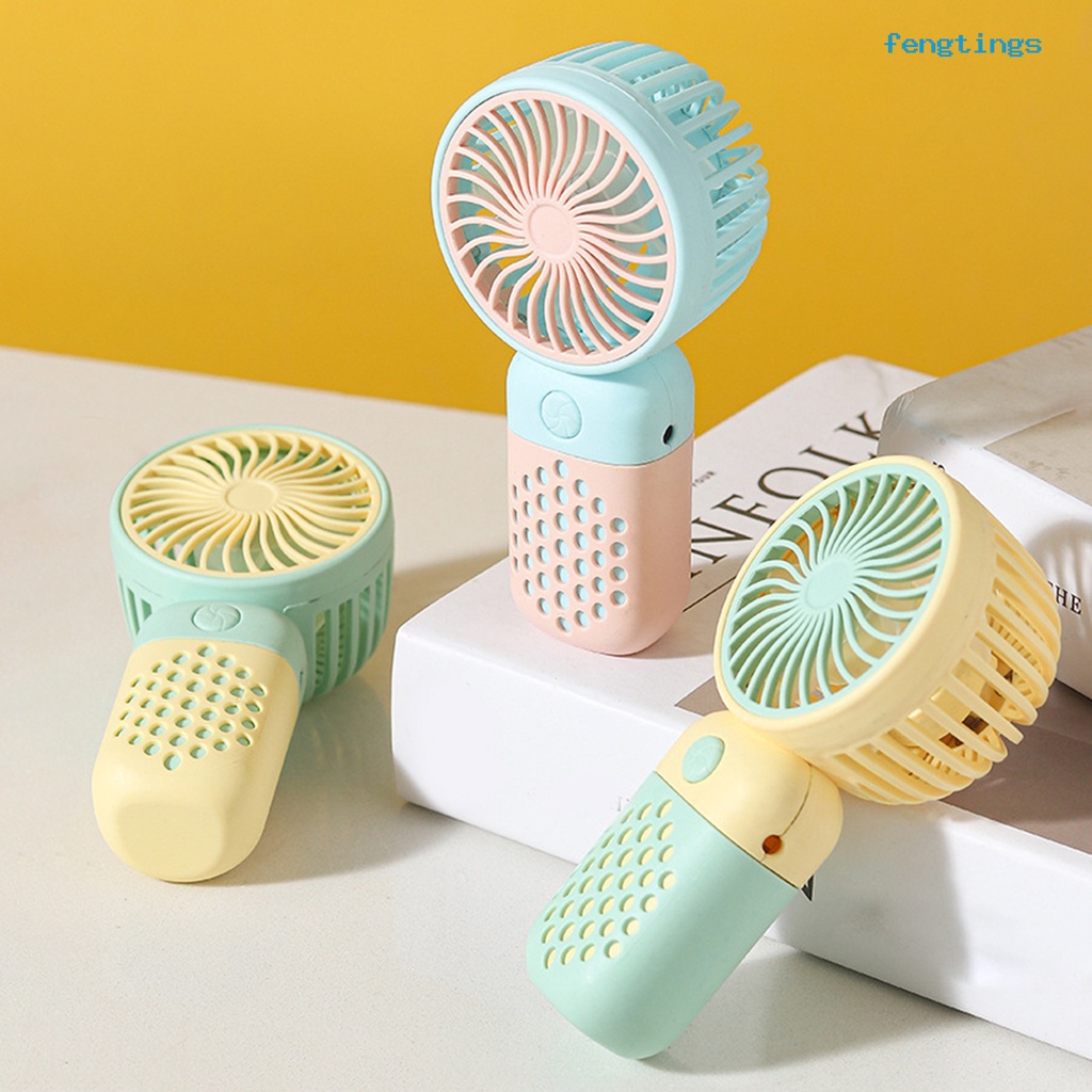 Quạt Sạc USB Cầm Tay Công Tắc Dạng Lưới Dày Tiêu Thụ Tiếng Ồn Thấp