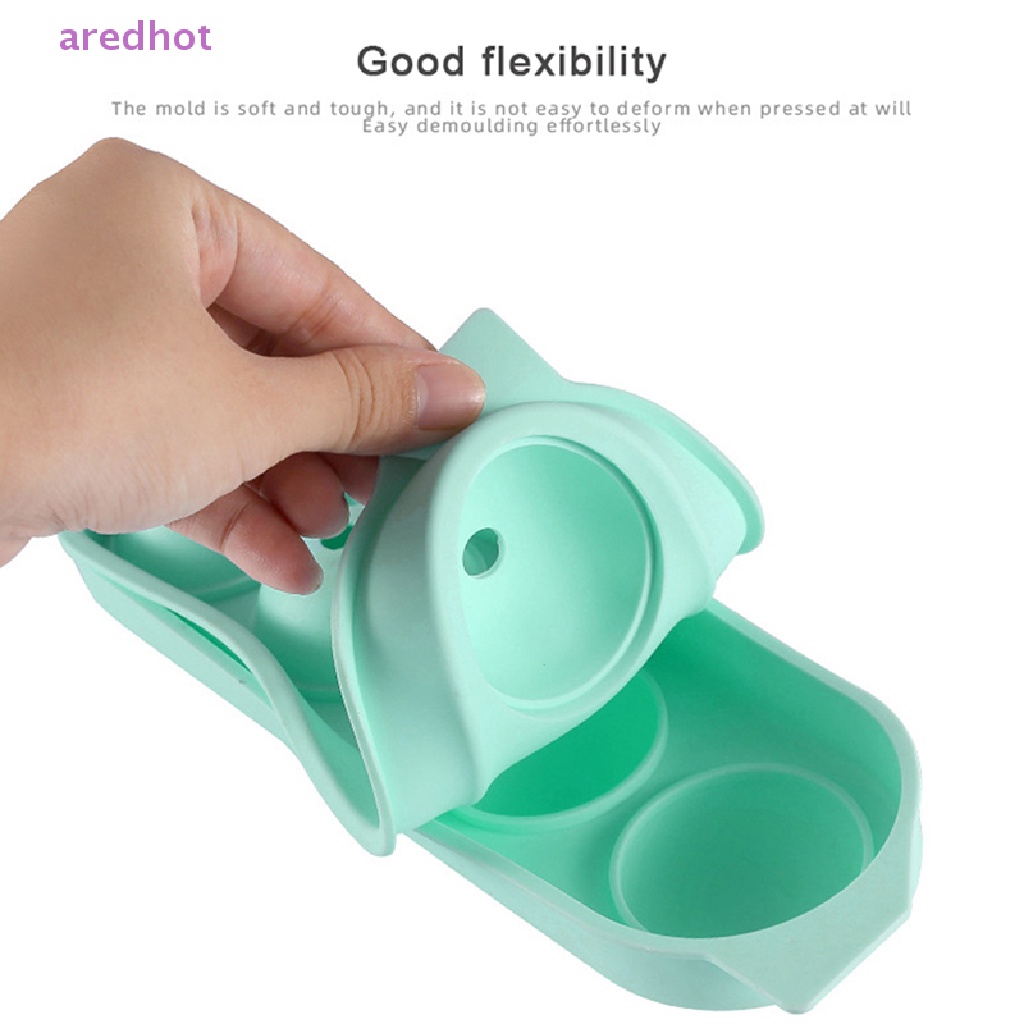 1 Khuôn Làm Đá Viên 4 Ngăn Bằng Silicon Mới