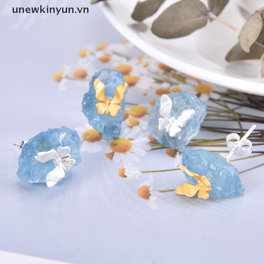 Bông Tai Hình Bướm Đính Đá Thời Trang Dành Cho Nữ