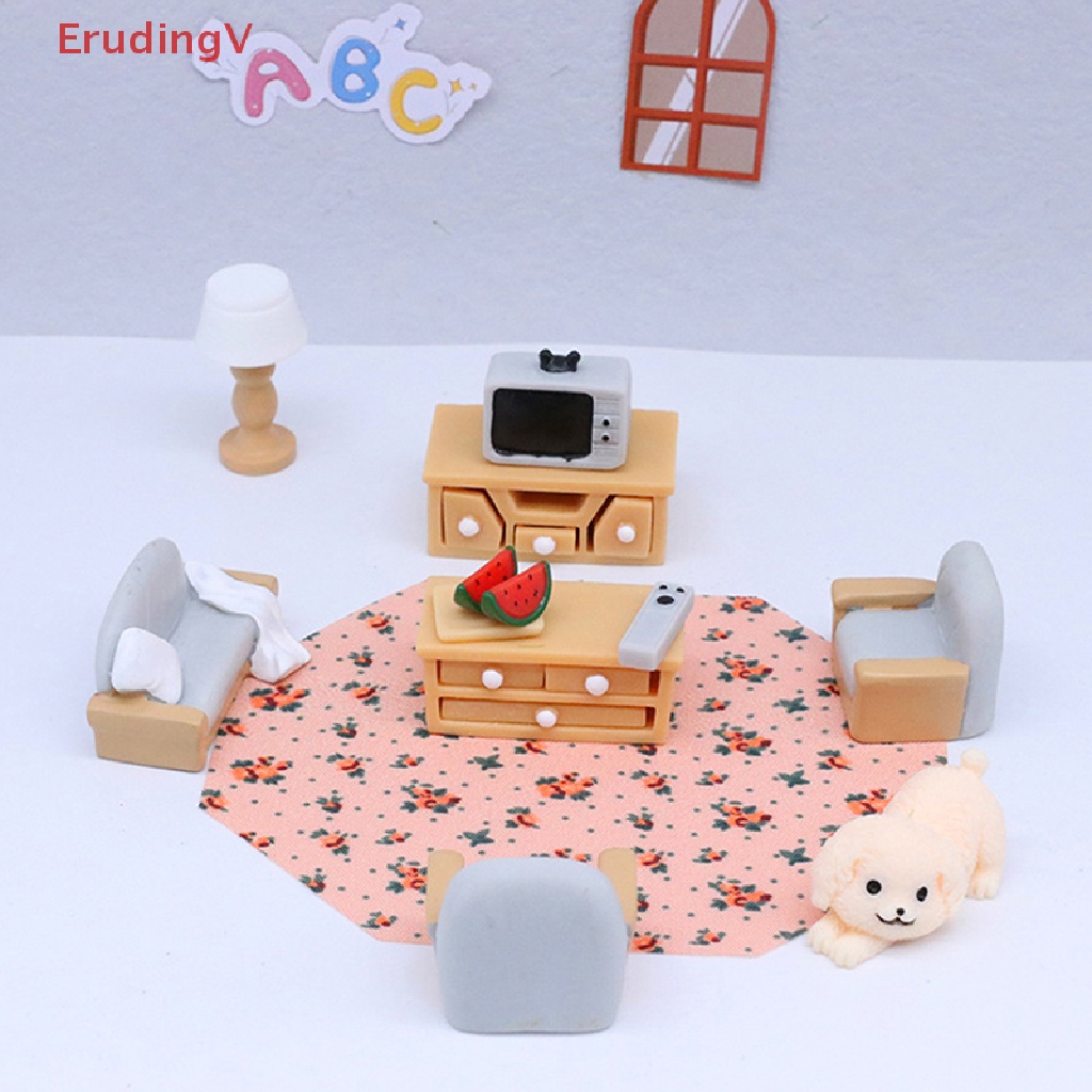 Mô Hình Bàn Ghế Sofa DIY Trang Trí Nhà Búp Bê