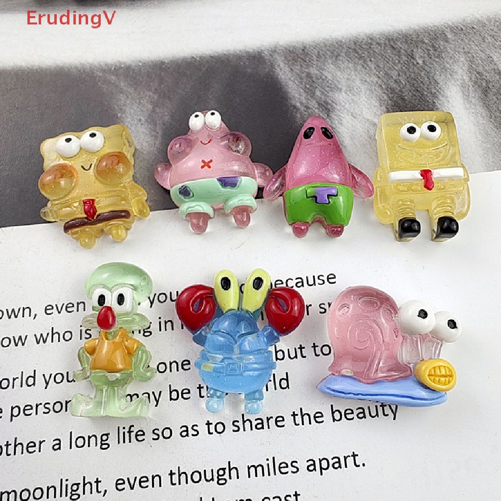 Set 2 Vòng cổ / Móc Khóa Mặt Nhựa Resin Phát Quang Hình Hoạt Hình Vui Nhộn