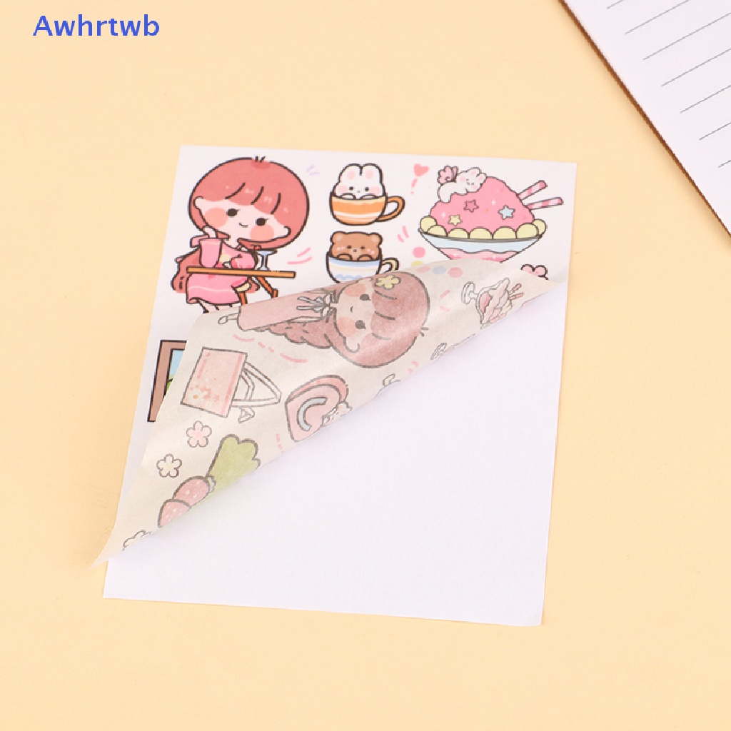 Set 50 Tấm Sticker Dán Trang Trí Sổ Tay Diy Hình Cô Gái Và Động Vật Dễ Thương Mới