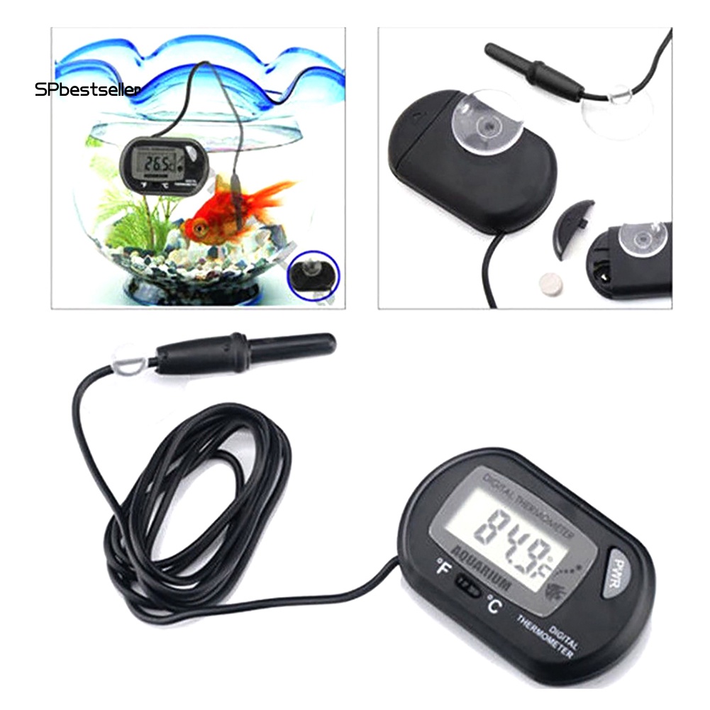 Nhiệt Kế Kỹ Thuật Số LCD Có Giác Hút Cho Bể Cá