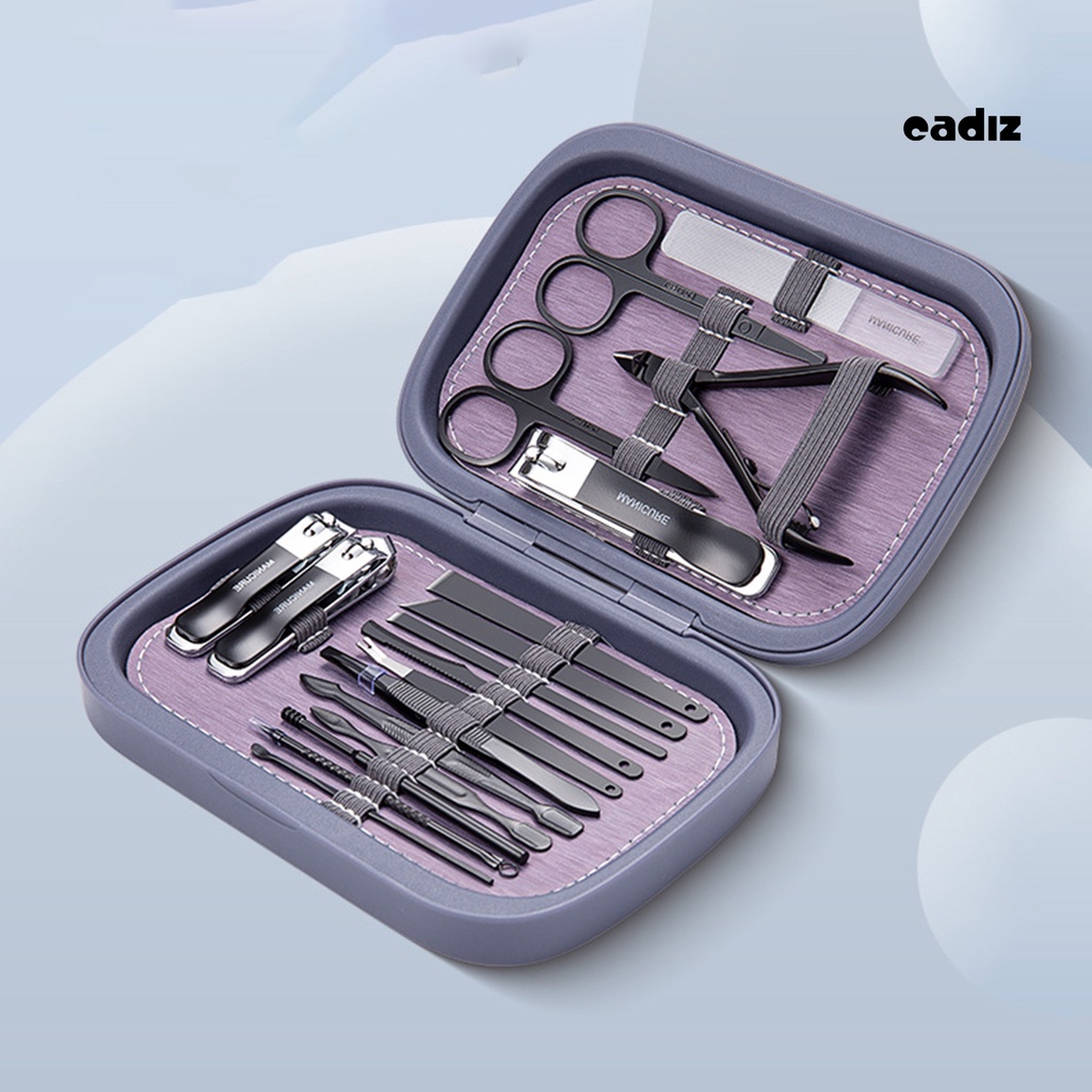 1 Bộ Dụng Cụ Làm Móng Chuyên Nghiệp Dễ Mang Theo 18 Món Dùng Hàng Ngày