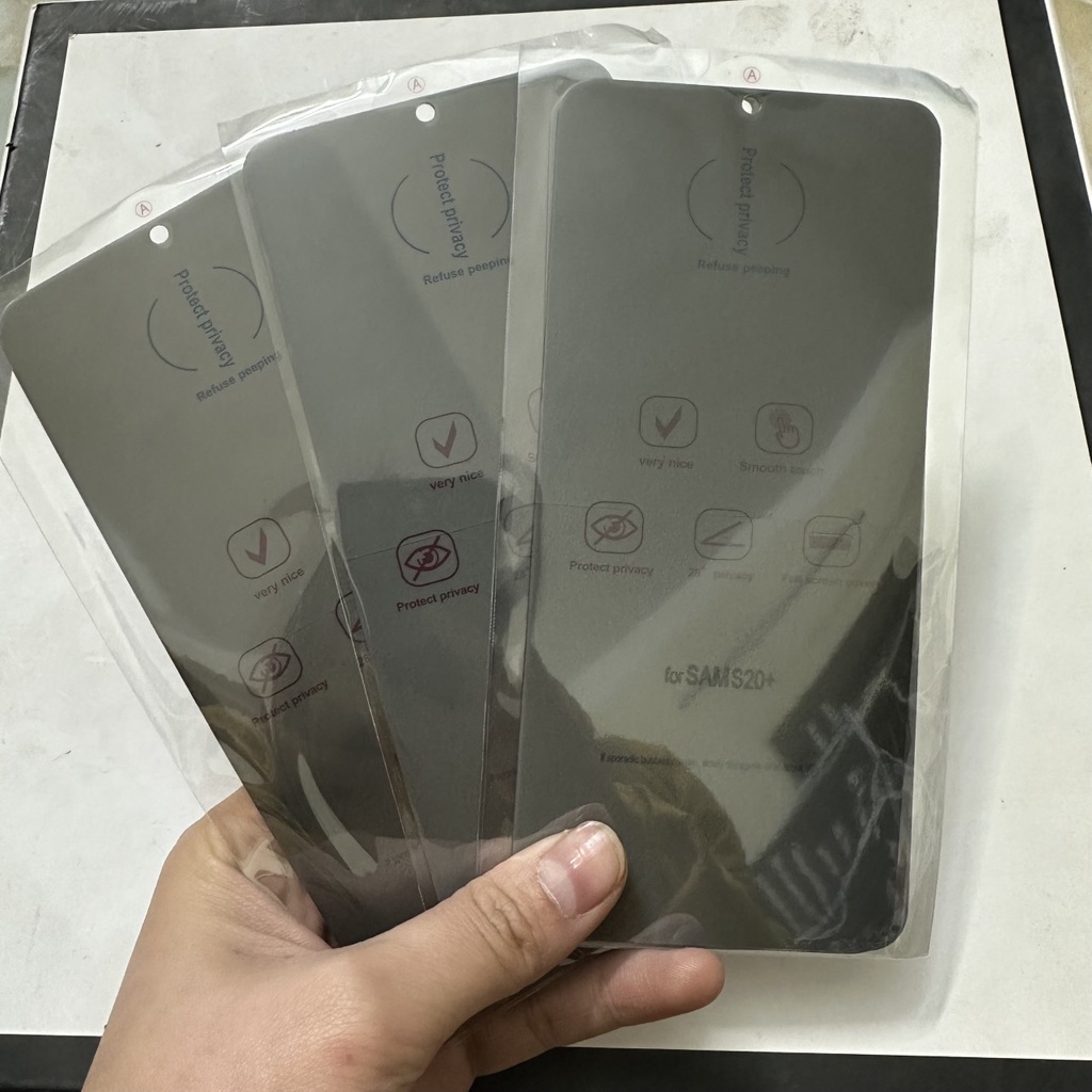 (sử dụng được vân tay) cường lực chống nhìn trộm cho SamSung Note 20 ultra/S20/S20 ultra/S21/S21 ultra/S8/S9/S10/S10+