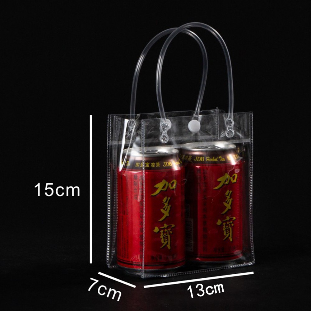 Túi Xách Tay Bằng Nhựa Trong Suốt Kích Thước Nhỏ Gọn Dùng Làm Quà Tặng