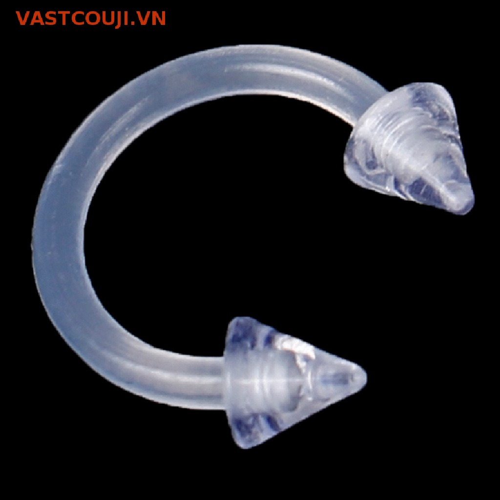 Set 15 Khuyên Xỏ Cơ Thể / Lưỡi / Môi / Rốn Trong Suốt