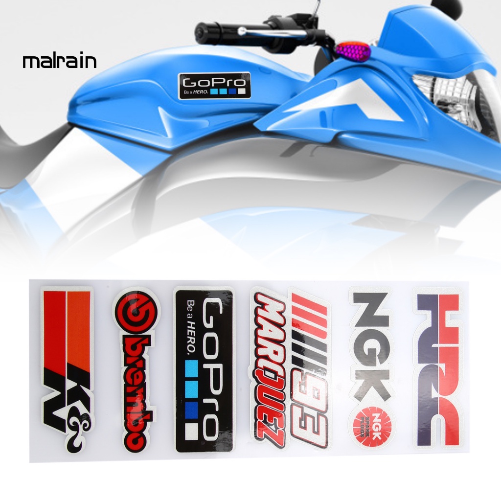 Bộ 5 Miếng Dán Trang Trí Xe Mô Tô Chống Mòn Tiện Dụng