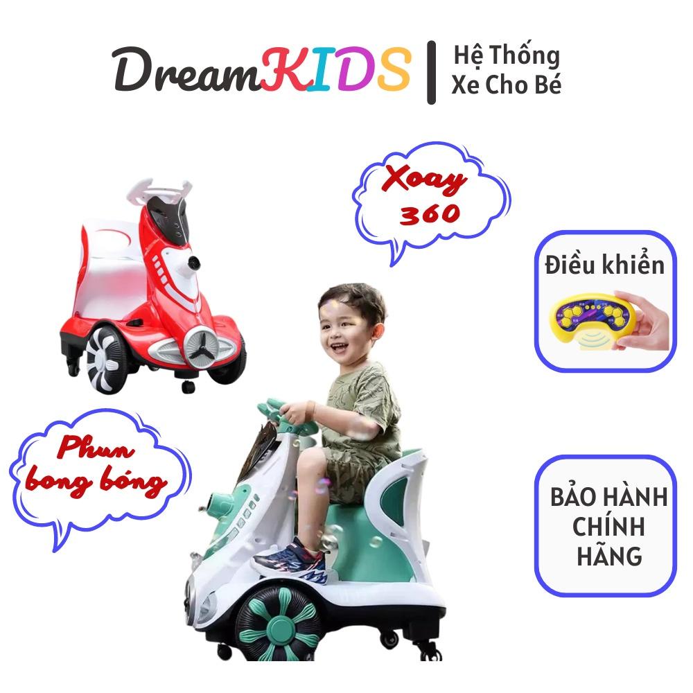 Xe xoay 360 cho bé có phun bong bóng