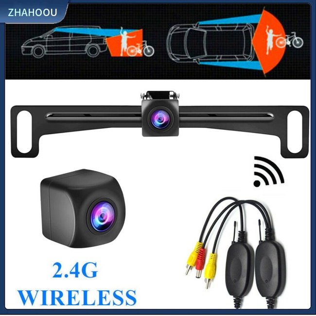 ☃Phụ Kiện Trang Trí Nhà Cửa Kiểu Dáng Dễ Thương Xinh Xắn☃ Camera Hd Không Dây Gắn Biển Số Xe Hơi Nhìn Ban Đêm Chống Thấm Nước