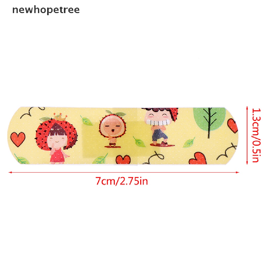 Bộ 120 Miếng Dán Vết Thương Thoáng Khí Chống Thấm Nước Họa Tiết Hoạt Hình Cho Bé