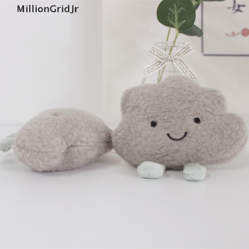 Ghim Cài Áo Hình Đám Mây Phối Lông Đơn Giản Dễ Thương JR