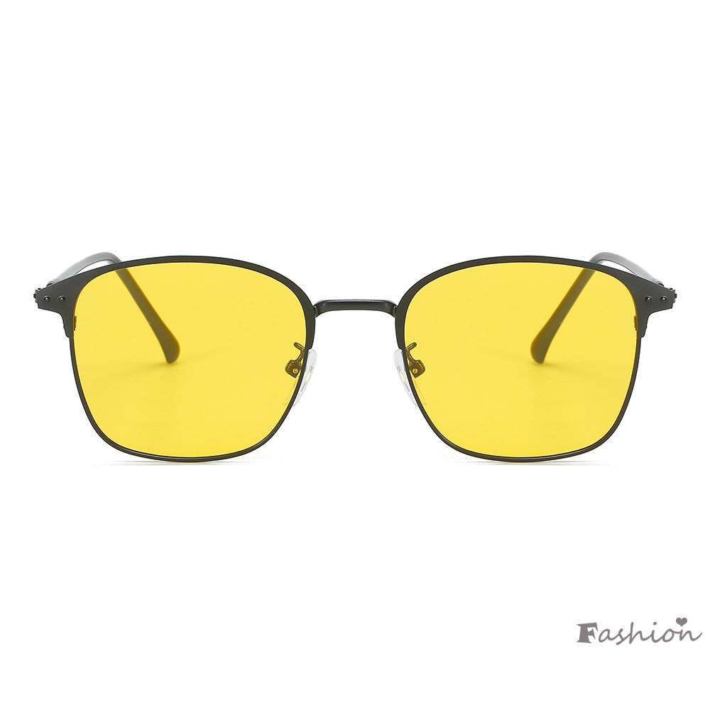 Kính Lọc Phân Cực Hình Vuông Màu Xanh Dương Chống Chói Kèm Hộp Đựng Phong Cách Ốp