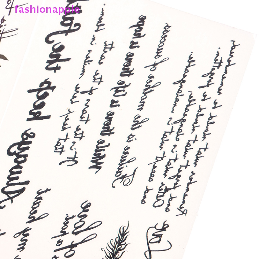 1 Hình Xăm Dán Tạm Thời Chống Nước Chữ Tiếng Anh