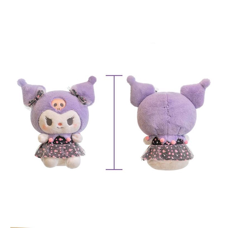 Búp Bê Nhồi Bông Sanrio Kuromi MyMelody 45cm Trang Trí Nhà Cửa
