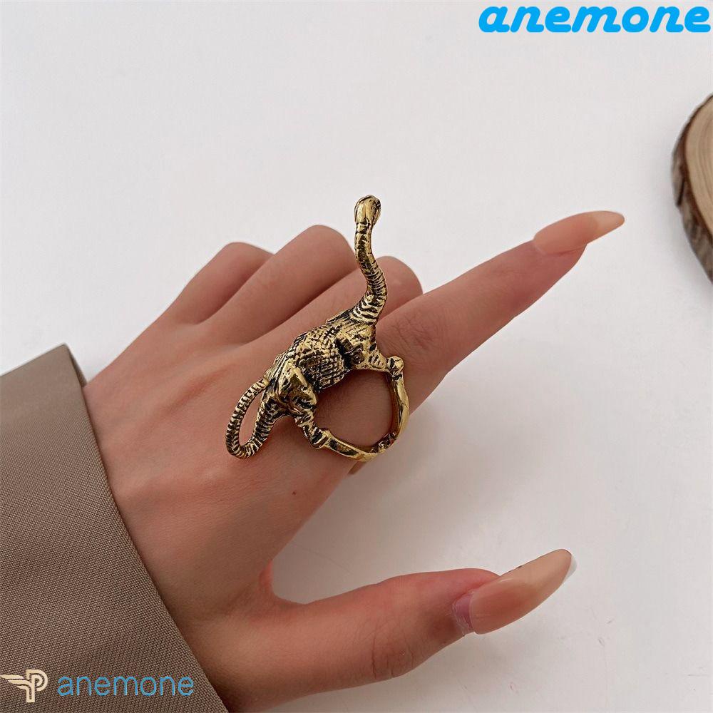 Nhẫn Unisex ANEMONE Y2K|Đen Phụ Kiện Trang Trí Xinh Xắn Chất Lượng|Nhẫn Hợp Kim Hình Bọ Cánh Cứng Cá Tính Cho Nam Nữ