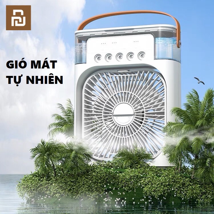 Xiaomi YouPin Quạt Đá Điều Hòa Hơi Nước Mini Để Bàn - Quạt Điều Hòa Mini Có Khay Chứa Đá