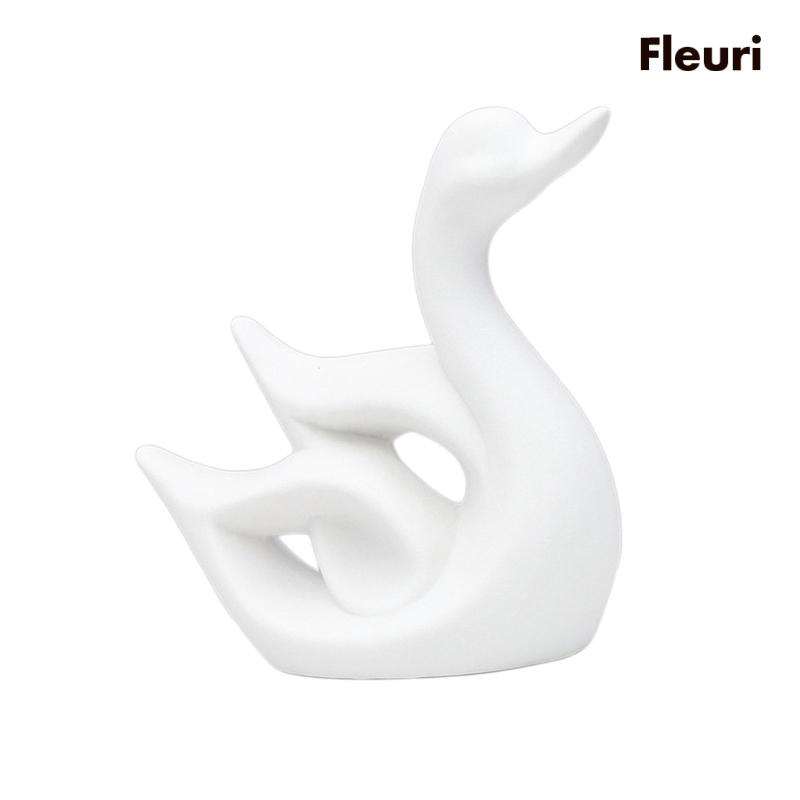 [Fleurir] Bức Tượng Thiên Nga Hiện Đại Điêu Khắc Để Bàn Trang Trí