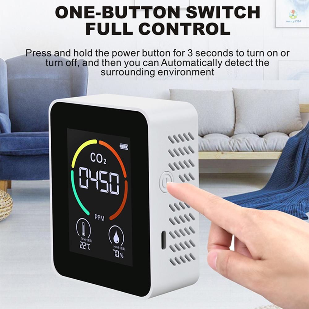 Máy Phát Hiện Khí CO2 Dioxide CO2 Chuyên Dụng Cho Nhà Kính