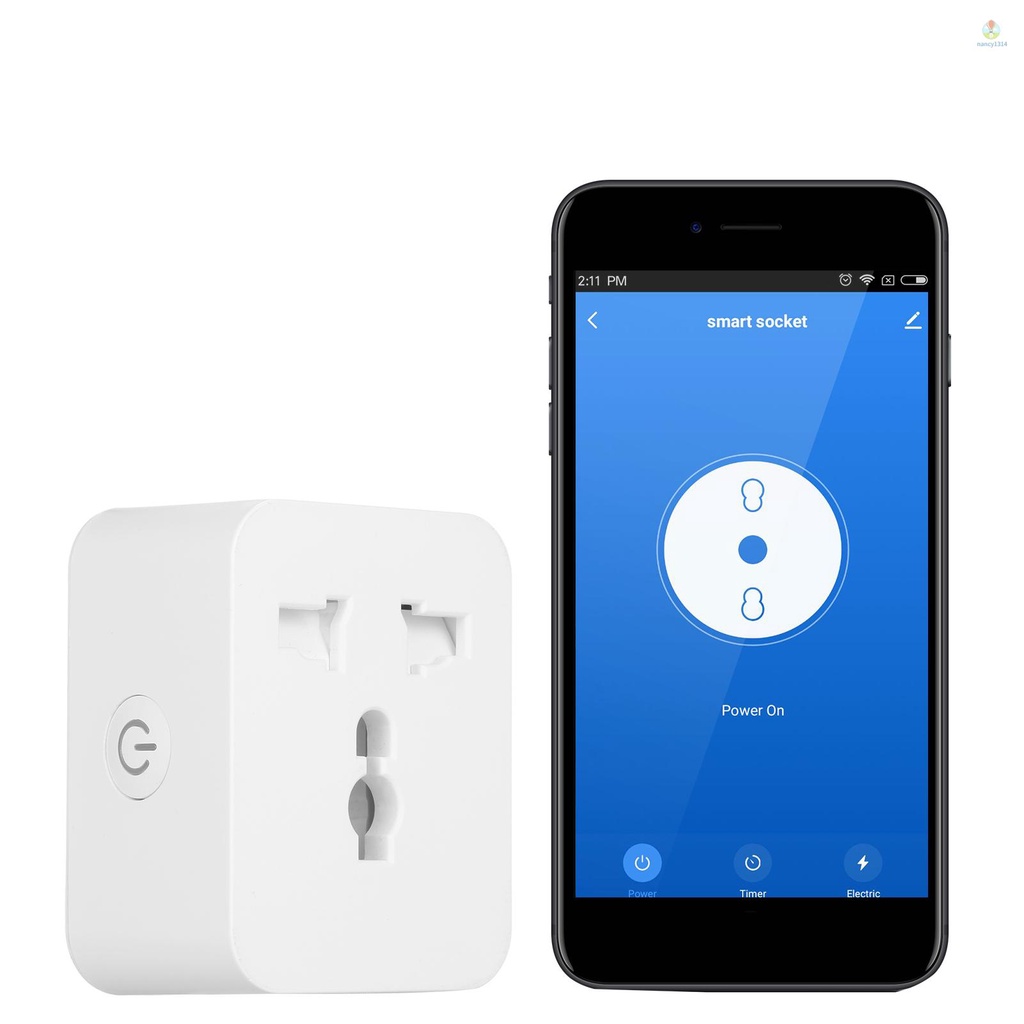 Ổ Cắm Điện Thông Minh Điều Khiển Từ Xa 10A 2.4GHz Tương Thích Với Alexa Google Home
