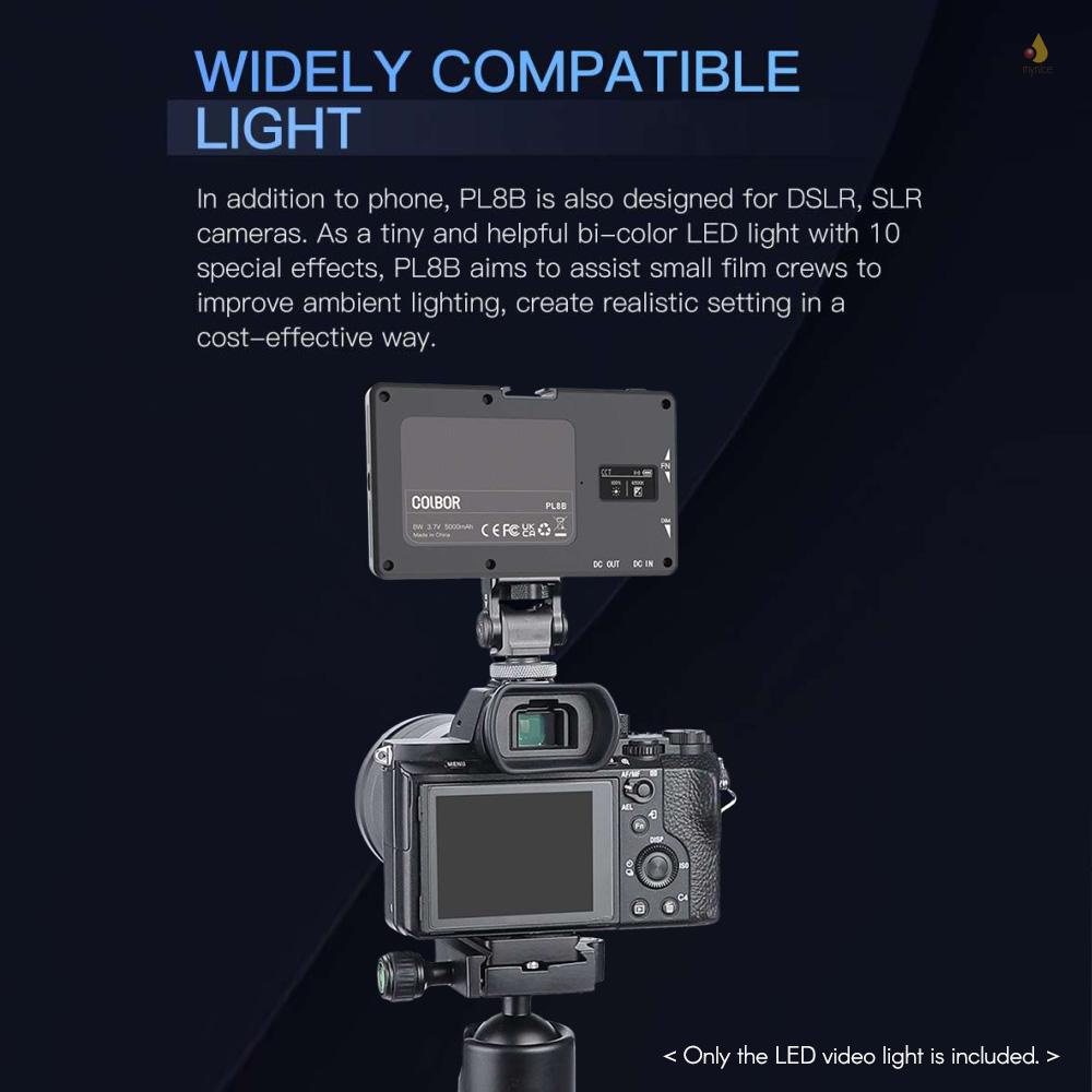 Bảng Đèn LED Trợ Sáng Chụp Ảnh 27 Cảnh COLBOR PL8B 2700K-6500K