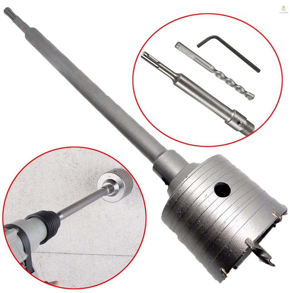 Mũi Khoan Lỗ Tường Xi Măng Bê Tông SDS Plus 50mm 200mm Mới