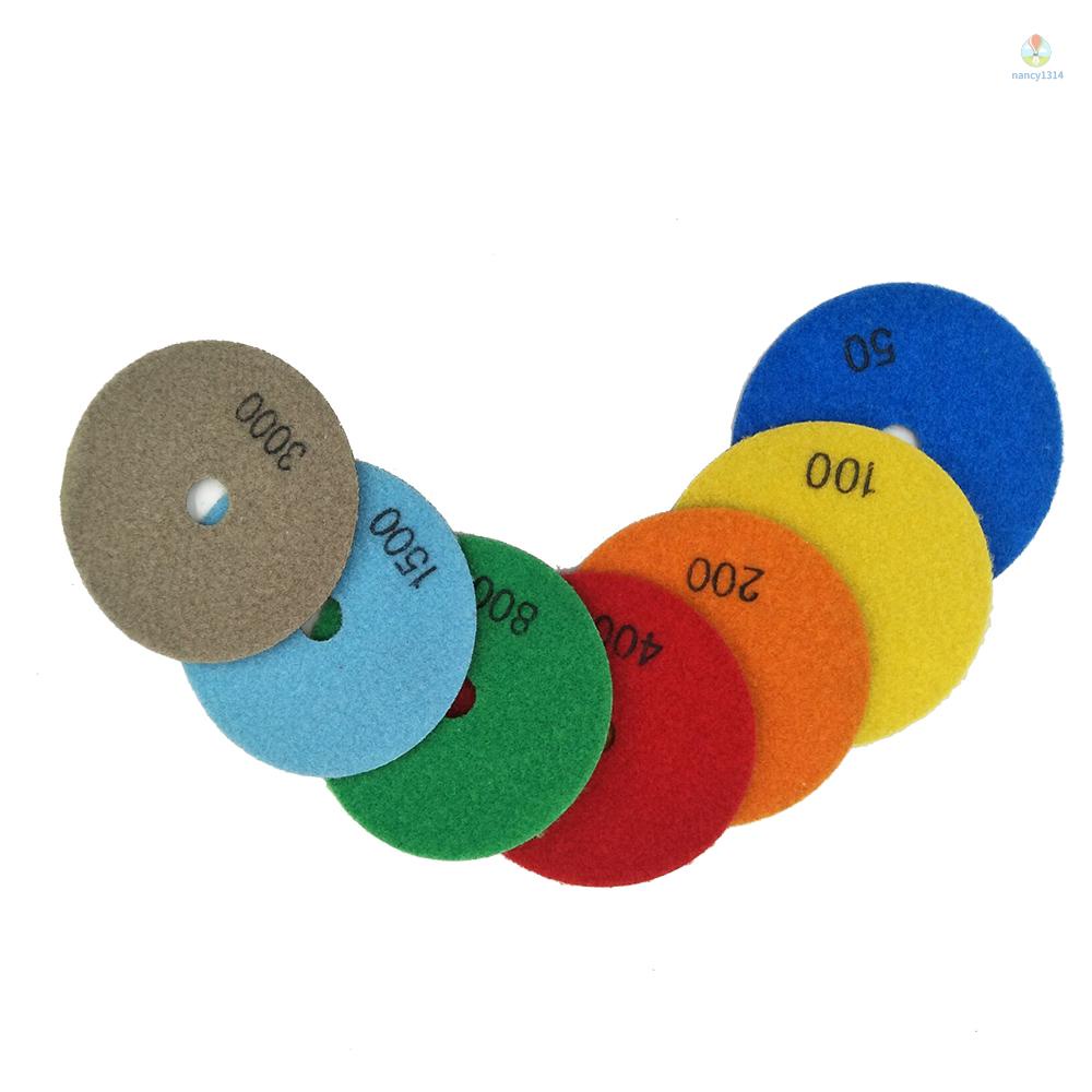 Bộ 7 Miếng Đánh Bóng 4 Inch Cho Đá Hoa Cương