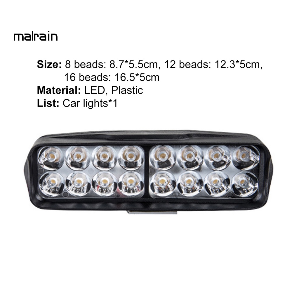 Đèn Pha LED IP65 Bằng Nhựa Chống Nước Chuyên Dụng Cho Xe Mô Tô