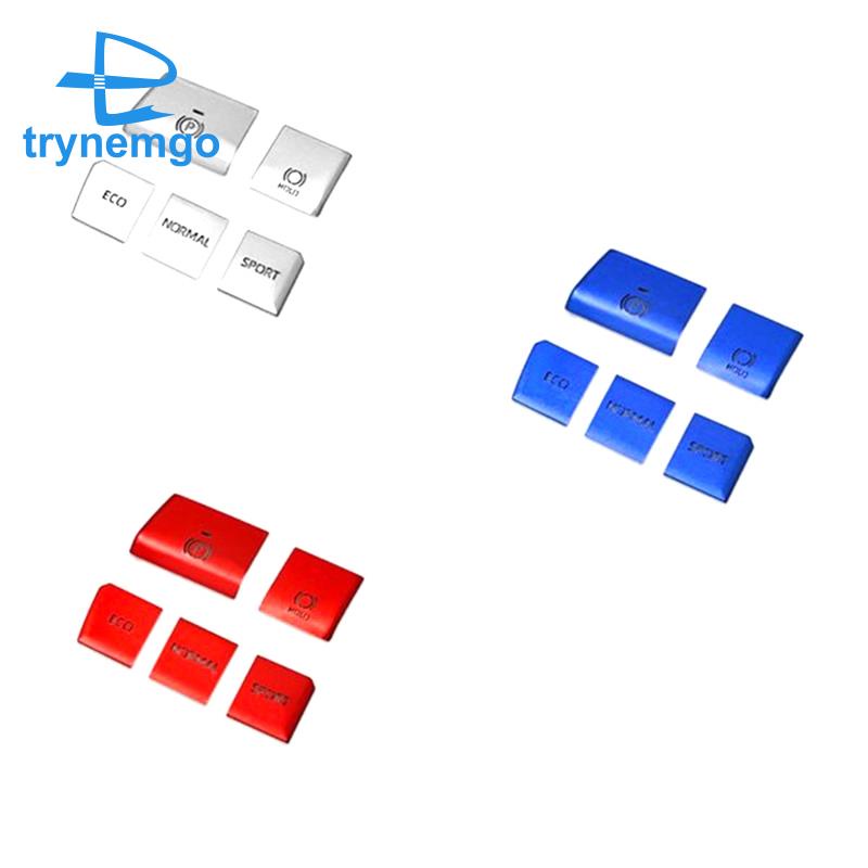 Bộ 5 Miếng Dán Nút Điều Khiển Trung Tâm Đa Phương Tiện Màu Đỏ Cho Toyota RAV4 2019-2021