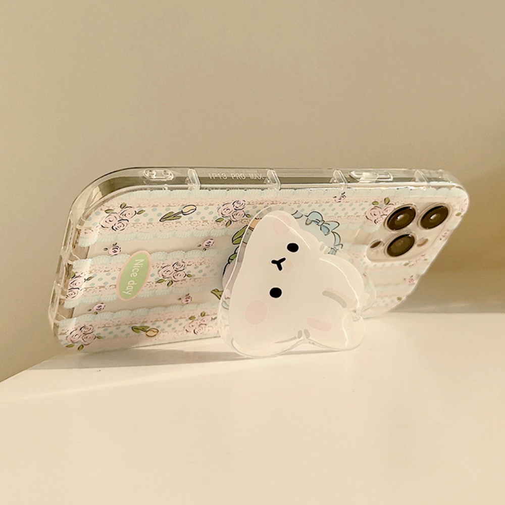 Ốp Điện Thoại TPU Dẻo Họa Tiết Hoa / Thỏ Thời Trang Chống Bụi Bẩn / Sốc Cho IPhone 11 12 13 14 Pro Max