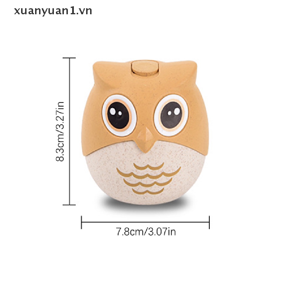 Hộp Đựng Tăm Xỉa Răng Hình Chim Cú Dễ Thương Thân Thiện Với Môi Trường
