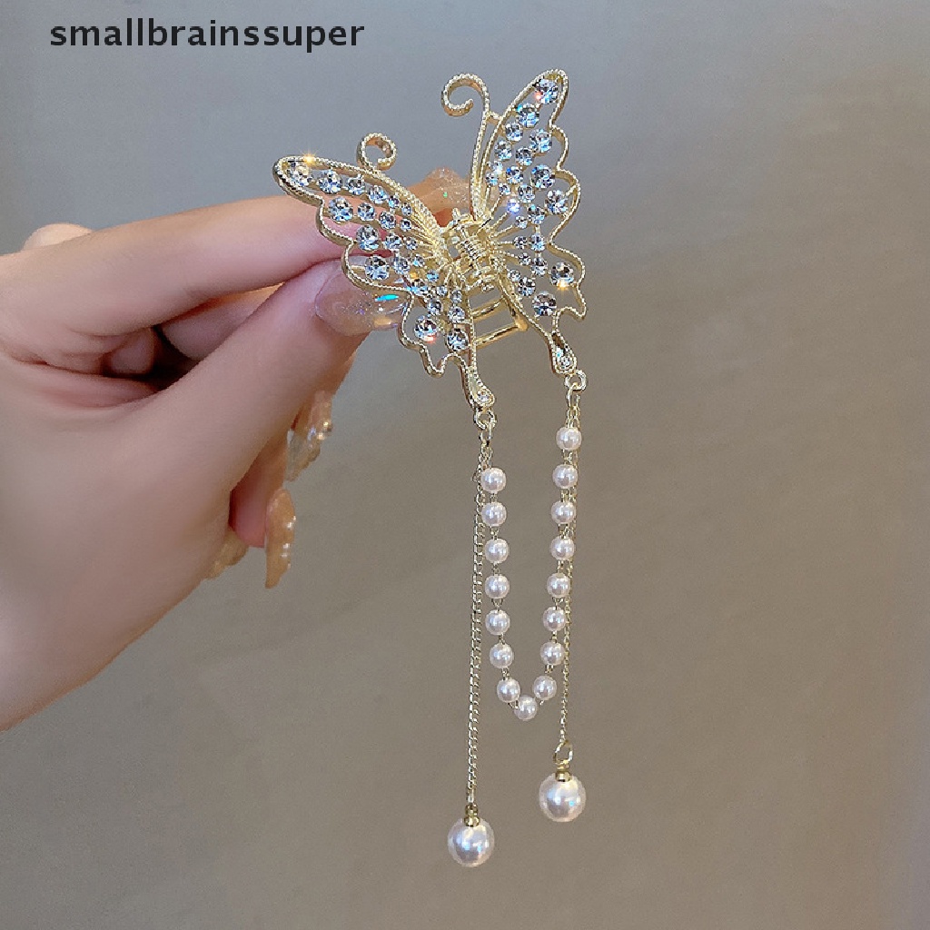 Kẹp Tóc Hình Bướm Đính Ngọc Trai Nhân Tạo Thời Trang