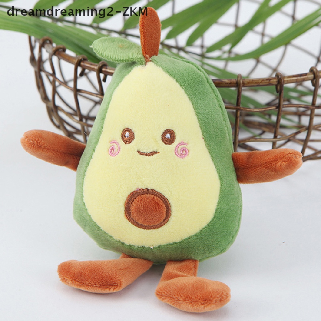 [Dreaming] Móc Khóa Đồ Chơi Nhồi Bông Hình Quả Bơ Hoạt Hình Dễ Thương Làm Quà Tặng Trang Trí Ba Lô [zkm]