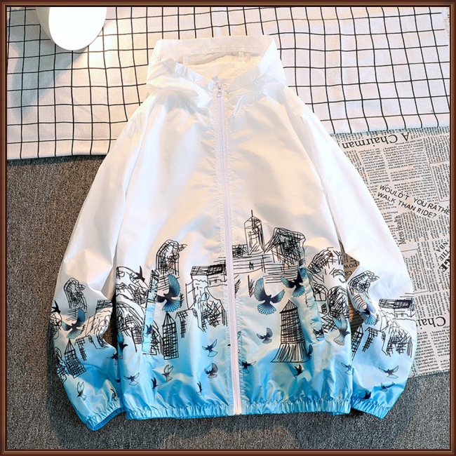 Áo Khoác Chống Gió Thoáng Khí Thời Trang Xuân Hè Cho Nam