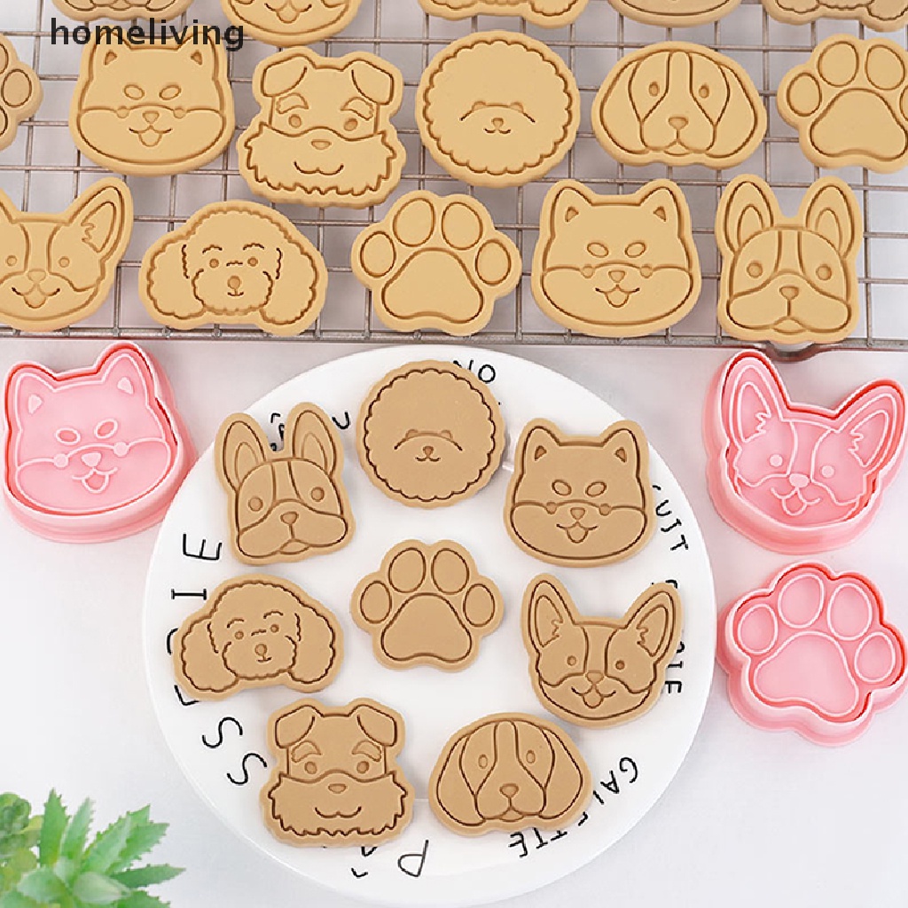 Set 8 Khuôn Nhấn Làm Bánh Quy Tiện Dụng
