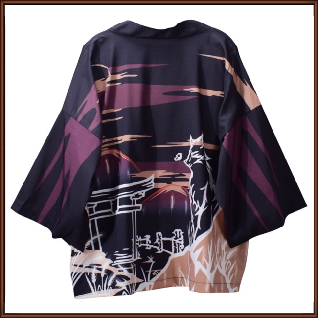 Áo Khoác Kimono Tay Lỡ 3 / 4 Chống Nắng Dáng Rộng Thời Trang Mùa Hè Cho Nam Và Nữ