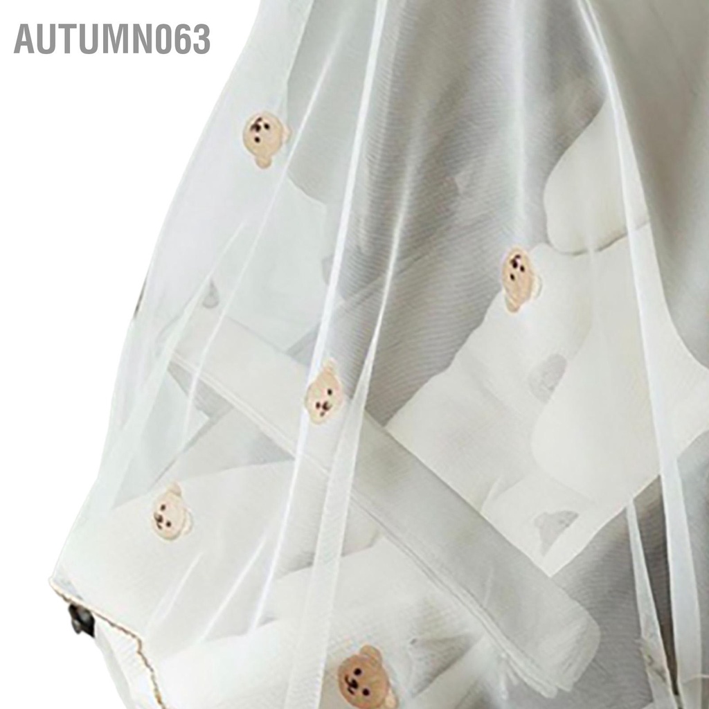 Autumn063 Xe Đẩy Gió Bóng Thoáng Khí Họa Tiết Hoạt Hình Có Thể Điều Chỉnh Đa Năng Lưới Dành Cho Trẻ Sơ Sinh