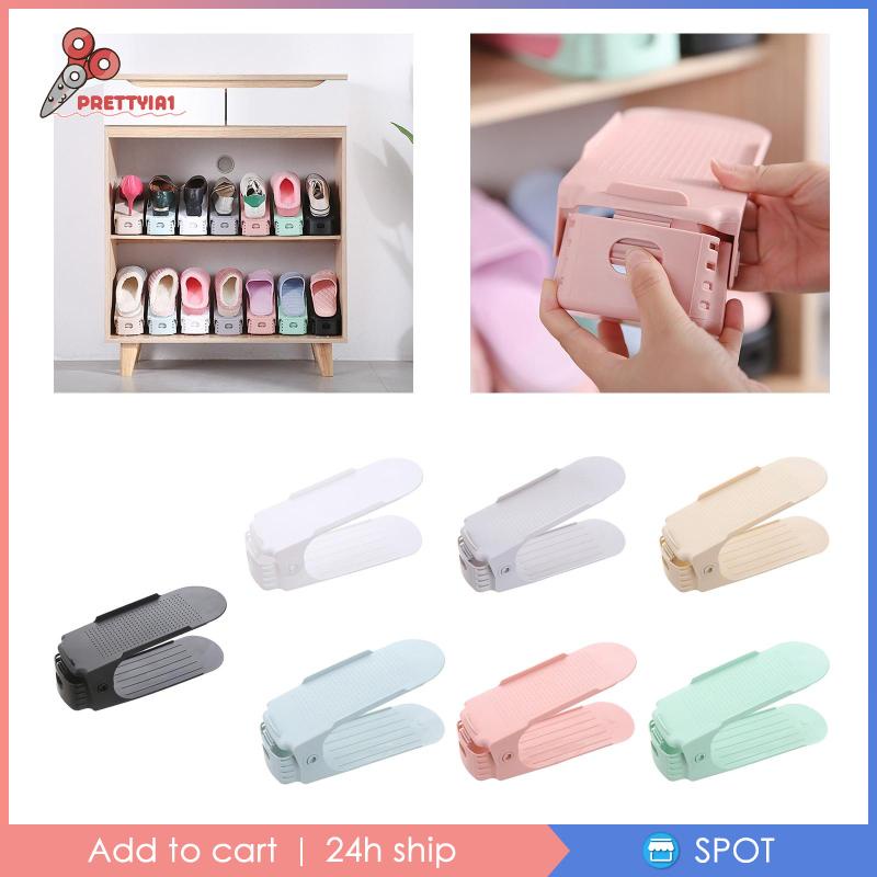 Kệ Để Giày Dép Hai Tầng Prettyia1] Tiện Lợi