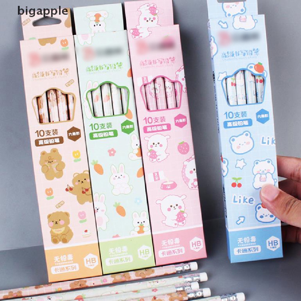 Set 10 Bút Chì Họa Tiết Hoạt Hình Đáng Yêu