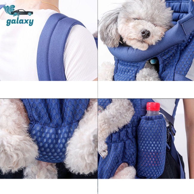 Galaxy Túi Đựng Thú Cưng Đi Du Lịch Bằng Vải Oxford Phối Lưới Thoáng Khí Trọng Lượng Nhẹ