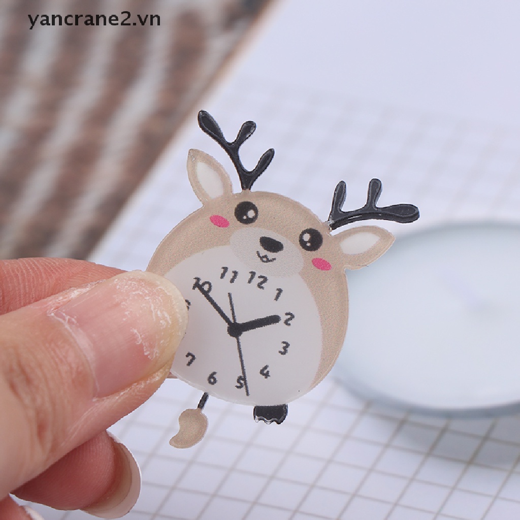 1 Đồng Hồ Treo Tường Kiểu Hoạt Hình Đáng Yêu Trang Trí Nhà Búp Bê 1: 12 {yancrane2.vn}