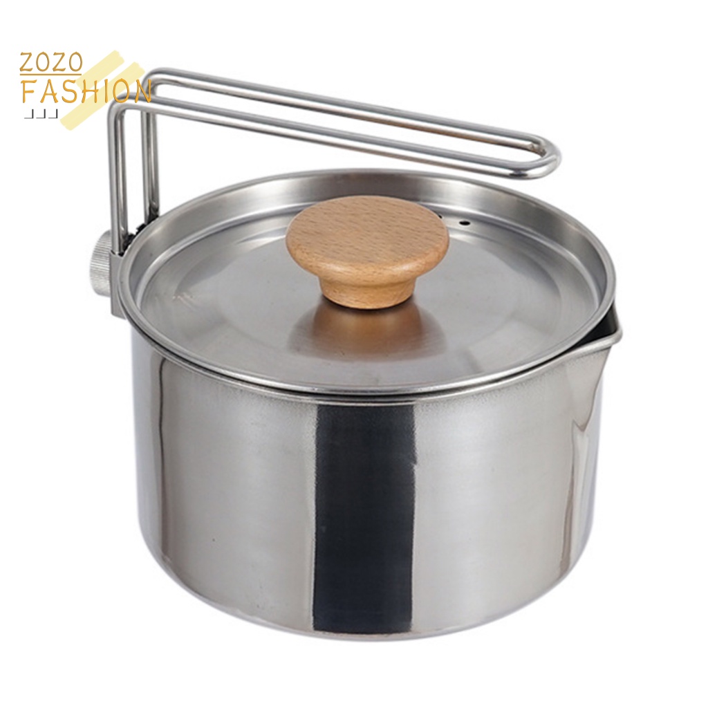 Ấm Đun Nước 1L Có Lỗ Thoát Khí Chống Mòn Tiện Dụng Mang Theo Du Lịch