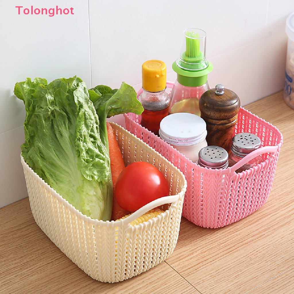 Giỏ Đựng Đồ Dùng Bằng Nhựa Thiết Kế Đục Lỗ Để Bàn Tiện Dụng