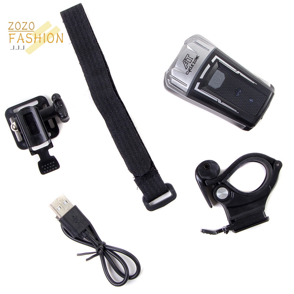 Đèn Pin Gắn Tay Lái Xe Đạp Có Thể Sạc Lại Bằng Cổng USB