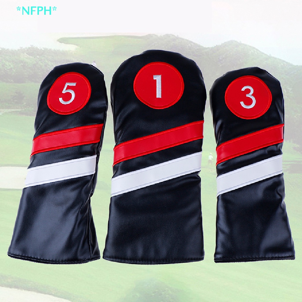 Vỏ Bọc Đầu Gậy Đánh Golf NFPH > Chuyên Dùng #1 #3 #Bao Da PU 5 Đầu Cho Người Lái Xe / Cứu Hộ Fairway Mới