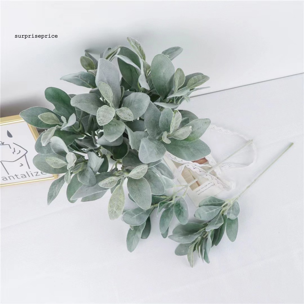 Cây Giả Hình Tai Thỏ Màu Xanh Lá Dùng Trang Trí Nhà Cửa DIY